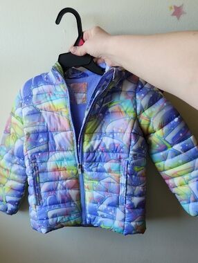 2T Nike Kids' Multicolor Puffer Jacket with Hood